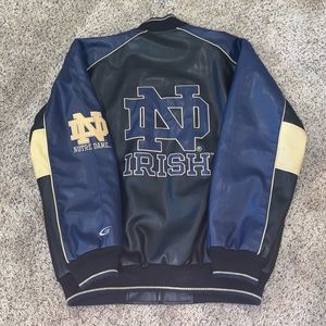 RARE FIND Notre Dame Leather Jacket